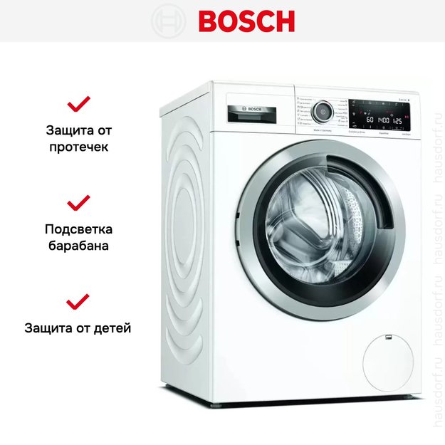 Стиральная машина с фронтальной загрузкой BOSCH WAV28IH1OE (фото 7) Стиральная машина с фронтальной загрузкой BOSCH WAV28IH1OE (preview 7)