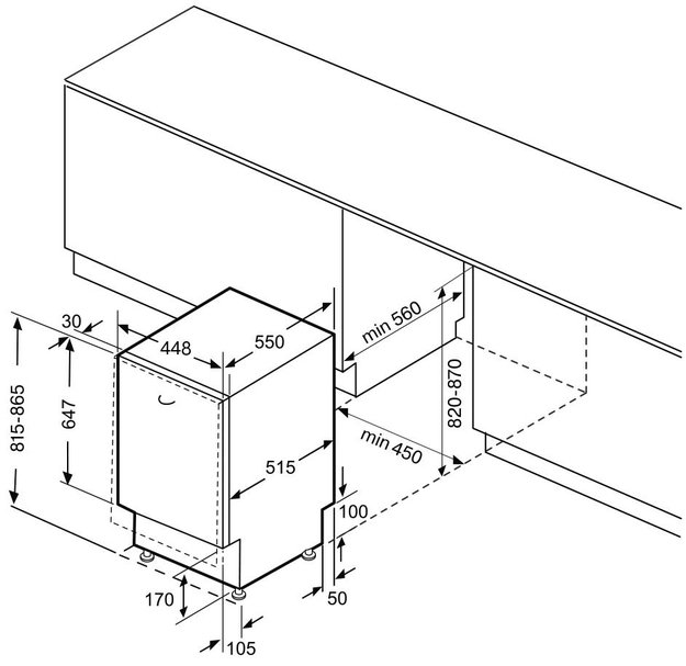Встраиваемая посудомоечная машина Krona AMMER 45 BI K (preview 13)