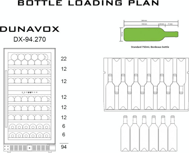 Винный шкаф Dunavox DX-94.270DCK (preview 3)