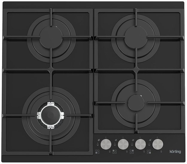 Газовая стеклянная варочная панель Korting HGG 6734 CTN (фото 1) Газовая стеклянная варочная панель Korting HGG 6734 CTN (preview 1)