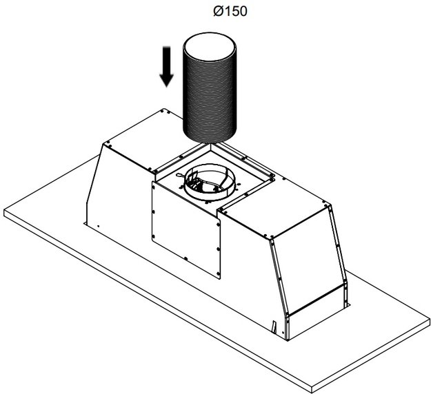 Встраиваемая вытяжка Pando PRO/85 INOX V.1050 SEC PLUS (фото 3) Встраиваемая вытяжка Pando PRO/85 INOX V.1050 SEC PLUS (preview 3)