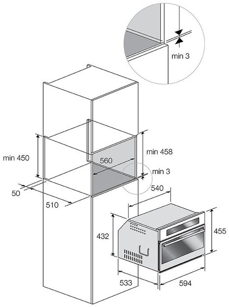 Встраиваемая микроволновая печь Fulgor Milano FCMO 4507 TM WH (фото 4) Встраиваемая микроволновая печь Fulgor Milano FCMO 4507 TM WH (preview 4)