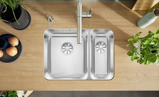 Мойка BLANCO SOLIS 340/180-U нержавеющая сталь, чаша слева (preview 2)