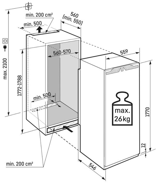 Встраиваемая морозильная камера Liebherr SIFNe 5178 Peak NoFrost (фото 4) Встраиваемая морозильная камера Liebherr SIFNe 5178 Peak NoFrost (preview 4)