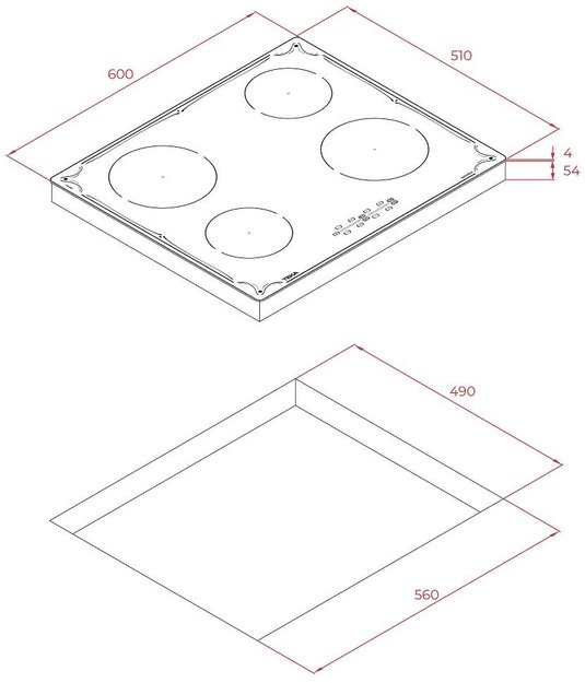 Индукционная варочная панель Teka IBR 64040 TTC BLACK (фото 8) Индукционная варочная панель Teka IBR 64040 TTC BLACK (preview 8)