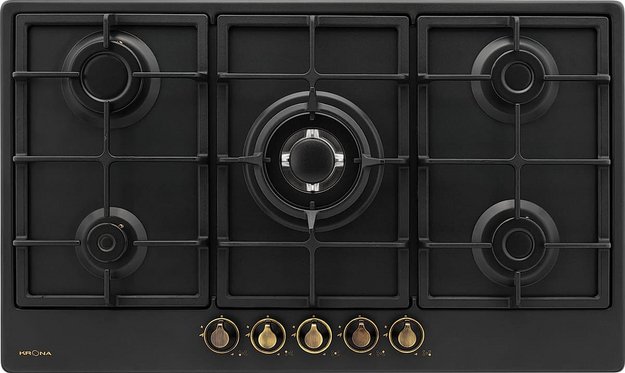 Газовая варочная панель KRONA NOVANTA 90 AN с подставкой WOK (preview 1)