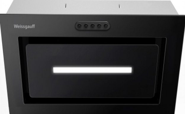 Встраиваемая вытяжка Weissgauff Aura 456 PB Black Glass (preview 2)
