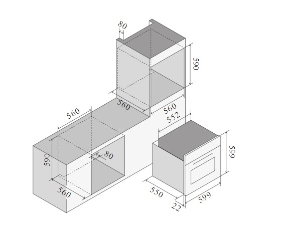 Духовой шкаф ILVE OV60SNT3/AWB (preview 2)