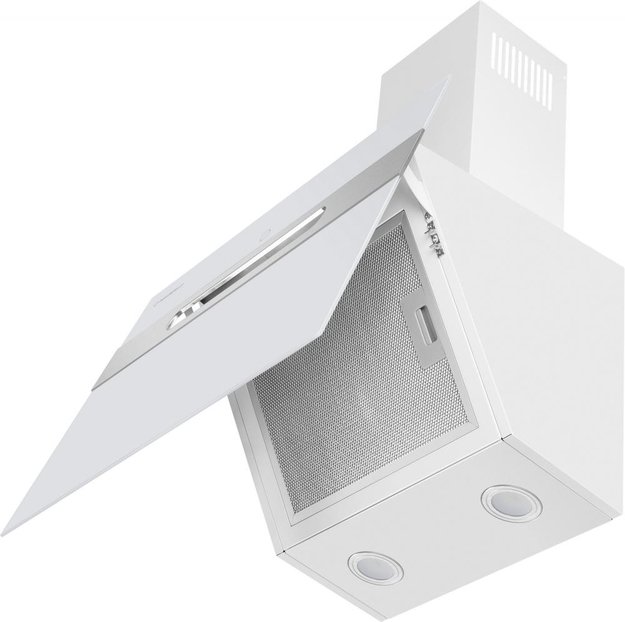 Кухонная вытяжка MAUNFELD Moon 60 белый\вставка сатин (фото 3) Кухонная вытяжка MAUNFELD Moon 60 белый\вставка сатин (preview 3)