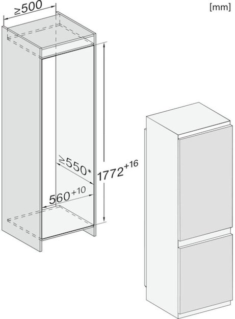 Встраиваемый холодильник Miele KFN 7733 E новый, без коробки (фото 7) Встраиваемый холодильник Miele KFN 7733 E новый, без коробки (preview 7)