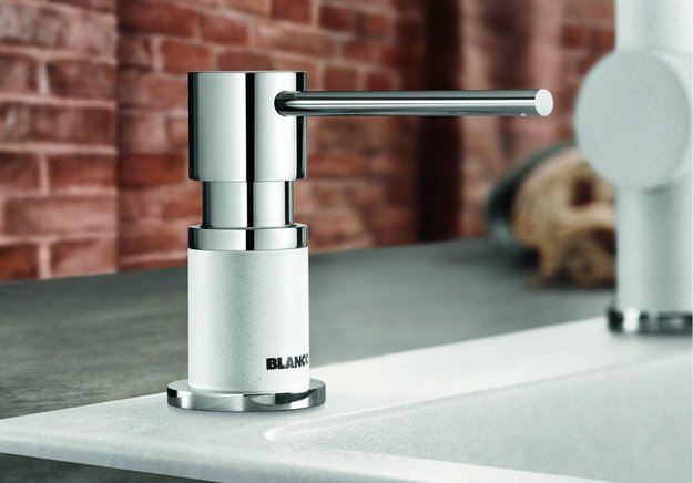 Дозатор для жидкого мыла Blanco Lato Silgranit белый 525814 (preview 2)