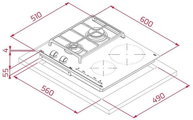 Варочная панель Teka HYBRID JZC 64322 ABN BLACK (фото 2) Варочная панель Teka HYBRID JZC 64322 ABN BLACK (preview 2)