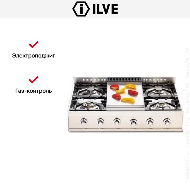 Варочная панель Ilve HP90-FD (фото 4) Варочная панель Ilve HP90-FD (preview 4)