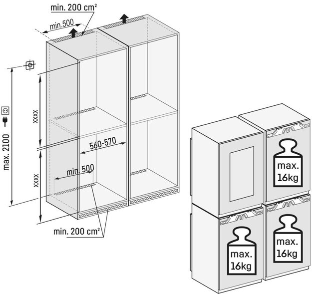 Встраиваемый холодильник Liebherr IXRFWB 3963 Prime BioFresh NoFrost (фото 4) Встраиваемый холодильник Liebherr IXRFWB 3963 Prime BioFresh NoFrost (preview 4)