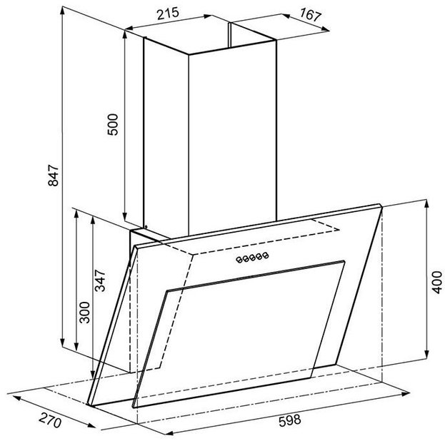 Вытяжка Krona ELMA 600 white PB (фото 7) Вытяжка Krona ELMA 600 white PB (preview 7)