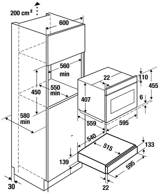 Выдвижной ящик Kuppersbusch CSZ 6800.0 G2 Black Chrome (фото 2) Выдвижной ящик Kuppersbusch CSZ 6800.0 G2 Black Chrome (preview 2)