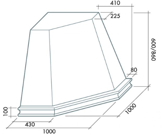 Вытяжка Falmec Penta Ang (600) S орех (фото 2) Вытяжка Falmec Penta Ang (600) S орех (preview 2)