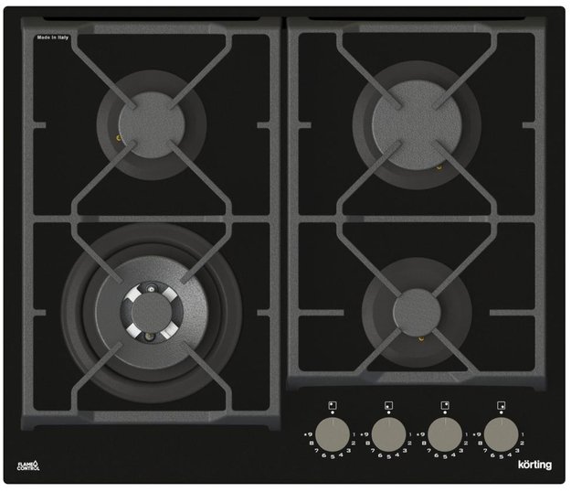 Газовая стеклянная варочная панель Korting HGG 6987 CTN FLC (фото 1) Газовая стеклянная варочная панель Korting HGG 6987 CTN FLC (preview 1)
