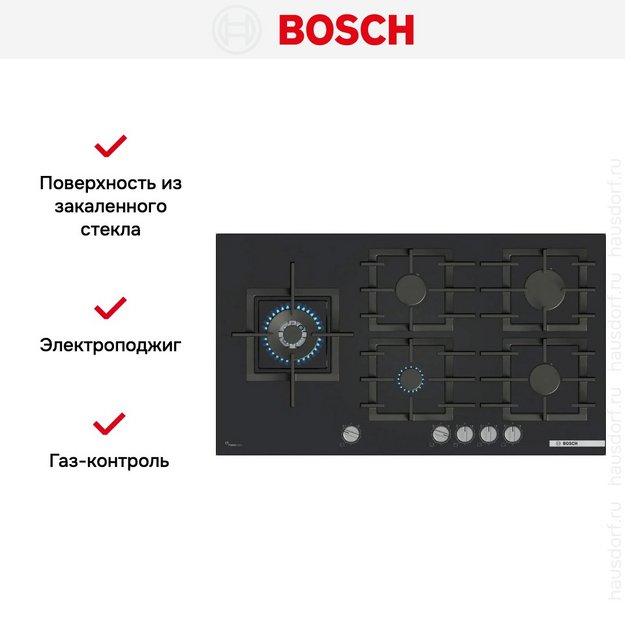 Газовая варочная панель Bosch PPM9A6I40 (preview 6)