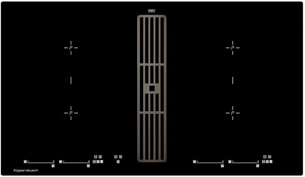 Варочная панель с вытяжкой Kuppersbusch KMI 9800.0 SR Black Chrome (фото 1) Варочная панель с вытяжкой Kuppersbusch KMI 9800.0 SR Black Chrome (preview 1)
