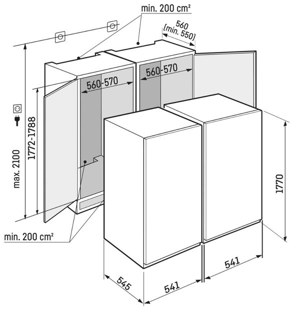 Встраиваемый холодильник Liebherr IXRFS 5125 Plus BioFresh NoFrost (preview 4)