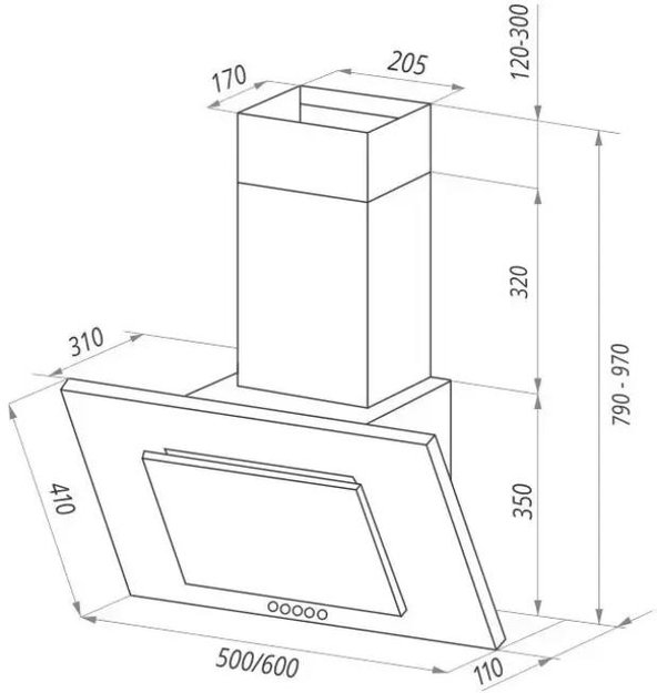 Кухонная вытяжка MAUNFELD Tower C 60 бежевый (фото 9) Кухонная вытяжка MAUNFELD Tower C 60 бежевый (preview 9)
