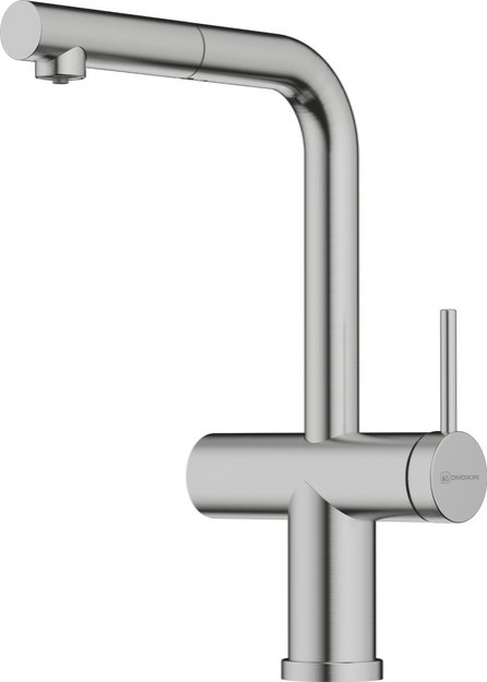 Смеситель Omoikiri KARATSU-S BN нержавеющая сталь (preview 1)