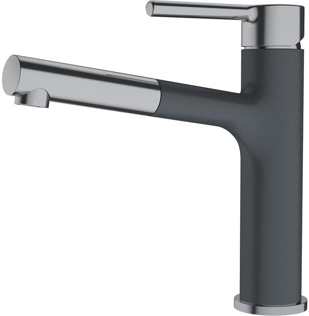 Смеситель Franke Centro с выдвижным шлангом оптика стали/графит (фото 1) Смеситель Franke Centro с выдвижным шлангом оптика стали/графит (preview 1)