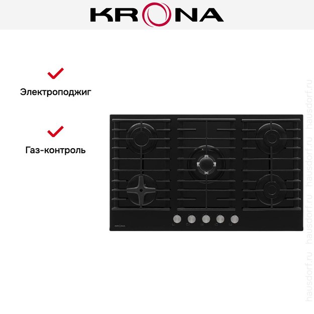 Варочная поверхность KRONA HAGEL 90 BL W FC (preview 15)
