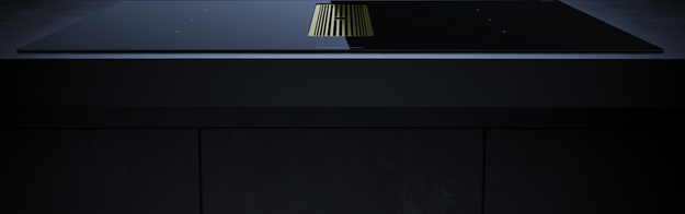 Индукционная варочная панель с вытяжкой Kuppersbusch KMI 8350.0 SR Gold (preview 4)