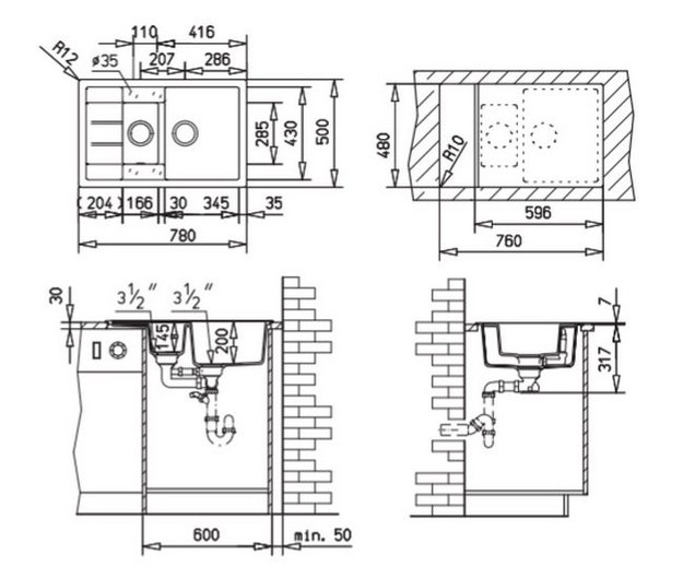 Мойка Teka Astral 60 B TG Sand Beige Tegranit Plus (preview 2)