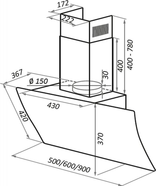 Кухонная вытяжка MAUNFELD Sky Star Chef 60 белый (фото 19) Кухонная вытяжка MAUNFELD Sky Star Chef 60 белый (preview 19)