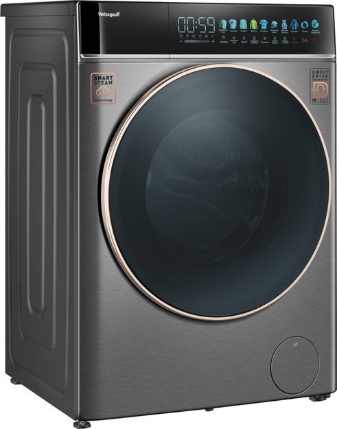 Стиральная машина Weissgauff WM 58411 Direct Drive Inverter Premium Steam Grey (preview 3)