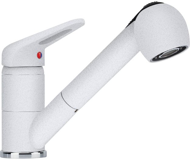 Смеситель Franke Novara Plus с выдвижным шлангом белый (фото 1) Смеситель Franke Novara Plus с выдвижным шлангом белый (preview 1)