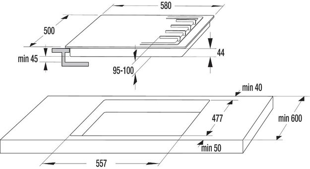 Газовая варочная панель на закаленном стекле Gorenje GT64B (фото 6) Газовая варочная панель на закаленном стекле Gorenje GT64B (preview 6)