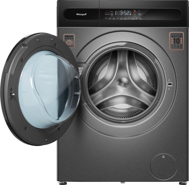 Стиральная машина Weissgauff WMD 49411 DC Inverter Steam Grey (preview 3)