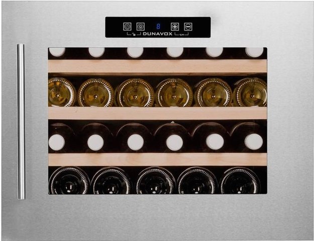 Винный шкаф Dunavox DX-24.56BSK (A) петли справа (фото 2) Винный шкаф Dunavox DX-24.56BSK (A) петли справа (preview 2)