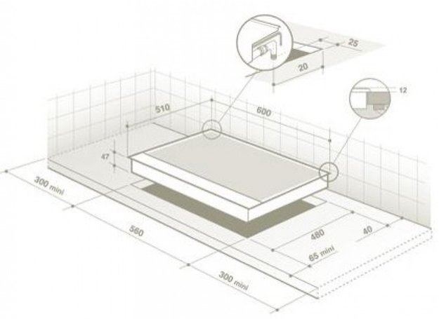 Независимая варочная панель De Dietrich DTE 1114 W (фото 2) Независимая варочная панель De Dietrich DTE 1114 W (preview 2)