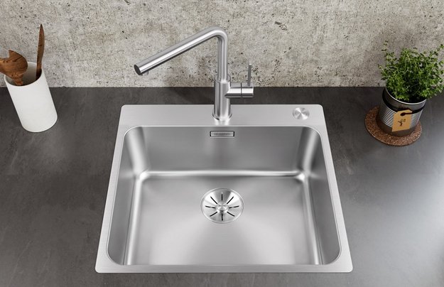 Мойка Blanco Solis 500-U нержавеющая сталь полированная клапан-автомат InFino 526122 (preview 2)