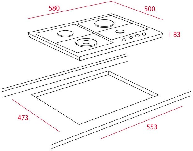 Варочная панель Teka EH 60 4G AI AL TR CI NAT VANIL. OS (фото 2) Варочная панель Teka EH 60 4G AI AL TR CI NAT VANIL. OS (preview 2)