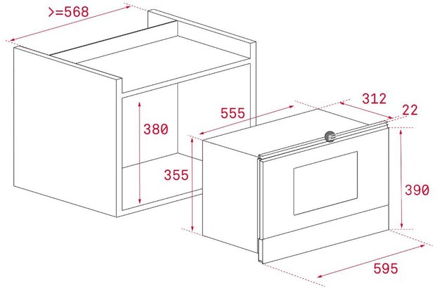 Встраиваемая микроволновая печь Teka ML 8220 BIS L NIGHT RIVER BLACK (preview 6)