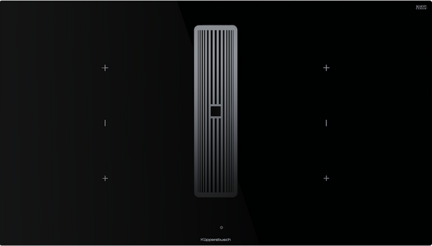 Индукционная варочная панель с вытяжкой Kuppersbusch KMI 9350.0 SR Silver Chrome (preview 1)