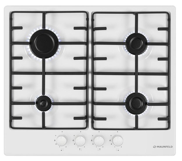 Газовая варочная панель MAUNFELD EGHE.64.3EW\G (фото 1) Газовая варочная панель MAUNFELD EGHE.64.3EW\G (preview 1)
