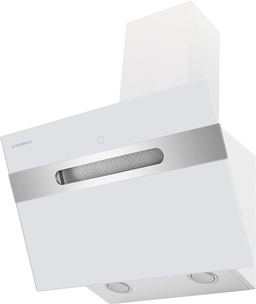 Кухонная вытяжка MAUNFELD Moon 60 белый\вставка сатин (фото 2) Кухонная вытяжка MAUNFELD Moon 60 белый\вставка сатин (preview 2)