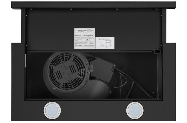 Встраиваемая кухонная вытяжка MAUNFELD VS Light Glass 60 черное стекло (preview 5)