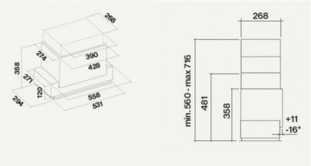 Встраиваемая вытяжка FALMEC E.ION GRUPPO INCASSO 50 (450) (фото 2) Встраиваемая вытяжка FALMEC E.ION GRUPPO INCASSO 50 (450) (preview 2)