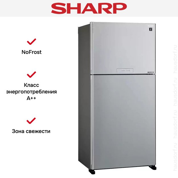 Двухкамерный холодильник Sharp SJ-XG 60 PMSL (фото 14) Двухкамерный холодильник Sharp SJ-XG 60 PMSL (preview 14)