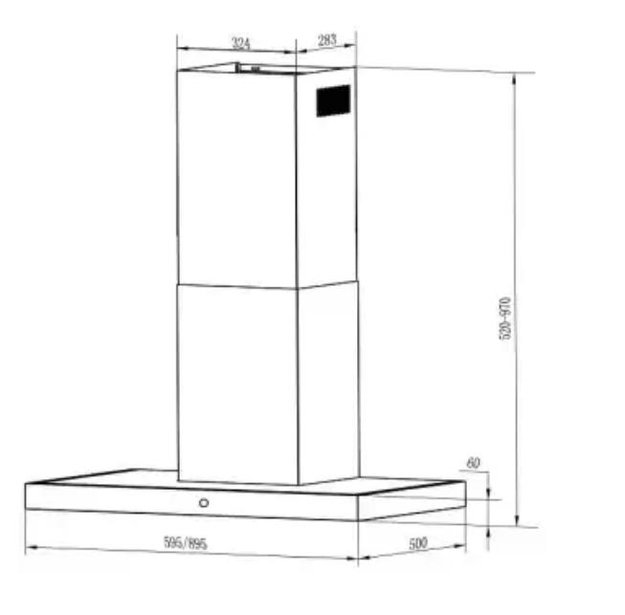 Кухонная вытяжка MAUNFELD TSH 90 нержавеющая сталь (preview 13)