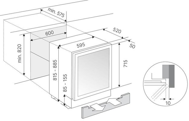 Встраиваемый винный шкаф Kuppersbusch FWKU 1851.0 S (фото 8) Встраиваемый винный шкаф Kuppersbusch FWKU 1851.0 S (preview 8)