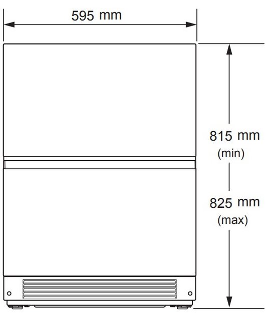 Встраиваемый под столешницу конвертируемый холодильник Signature Kitchen Suite SKSUD2402E (preview 3)